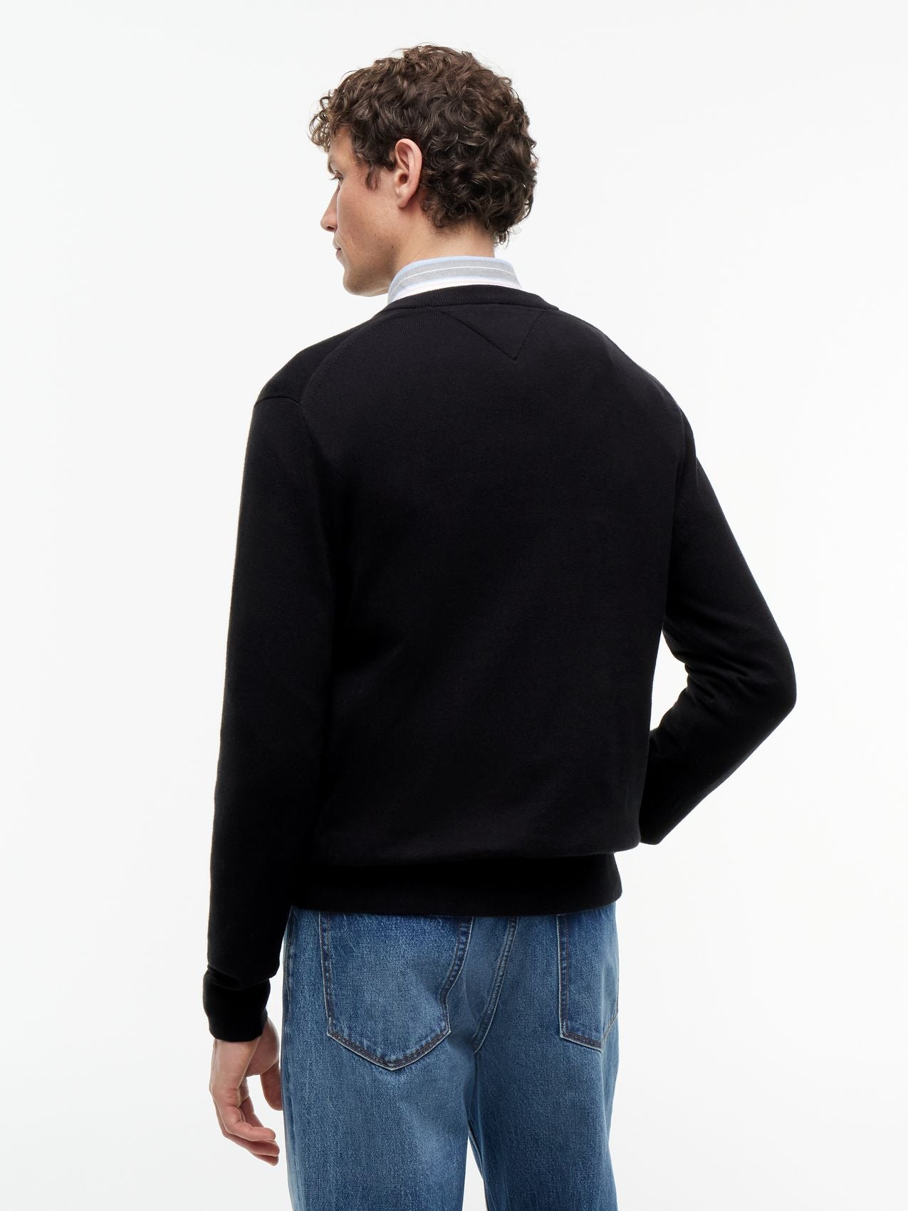 TOMMY HILFIGER PIMA ORG CTN CASHMERE V NECK