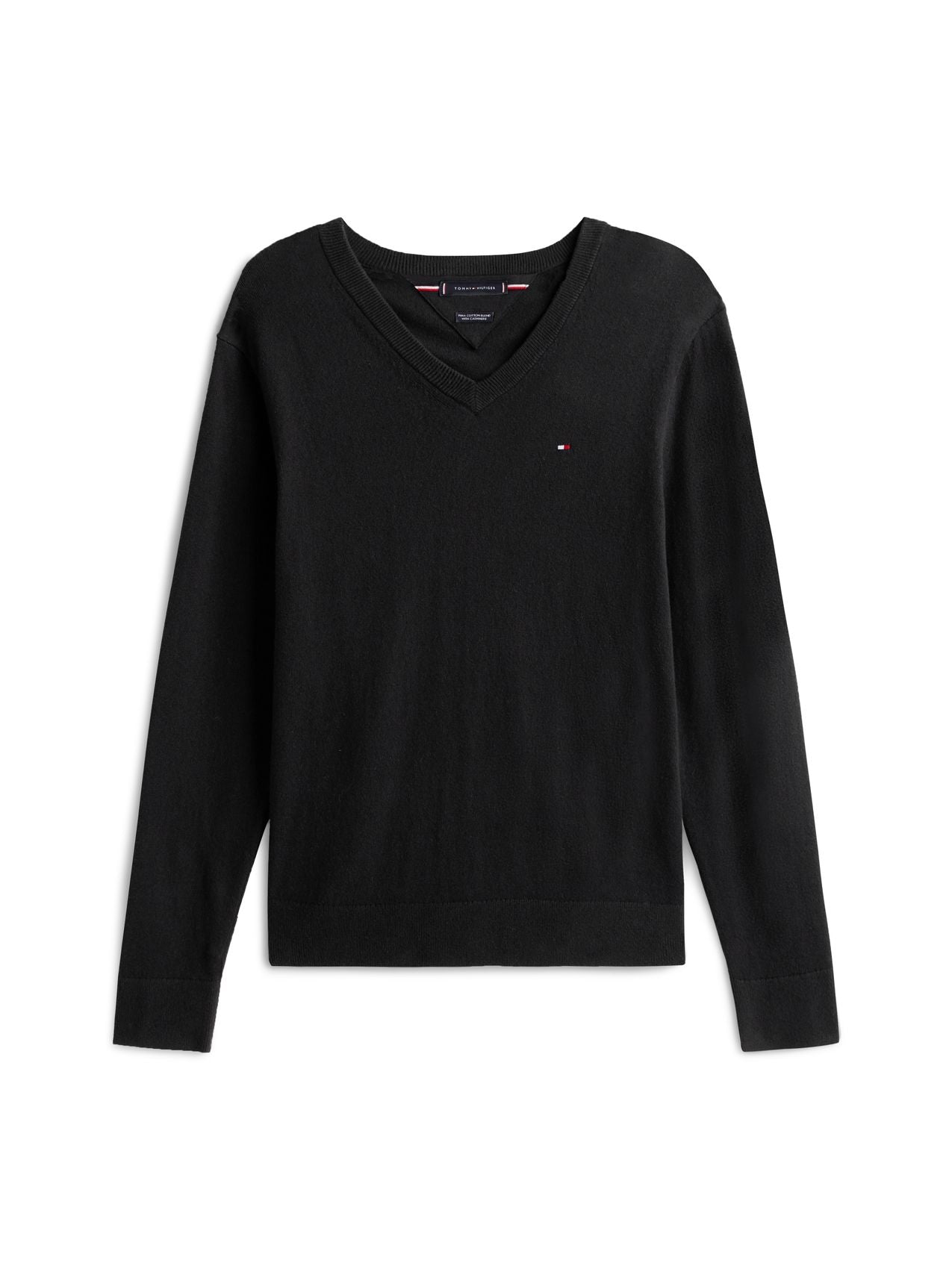 TOMMY HILFIGER PIMA ORG CTN CASHMERE V NECK