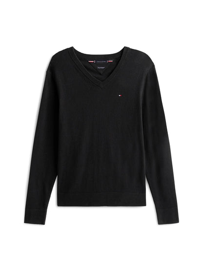 TOMMY HILFIGER PIMA ORG CTN CASHMERE V NECK