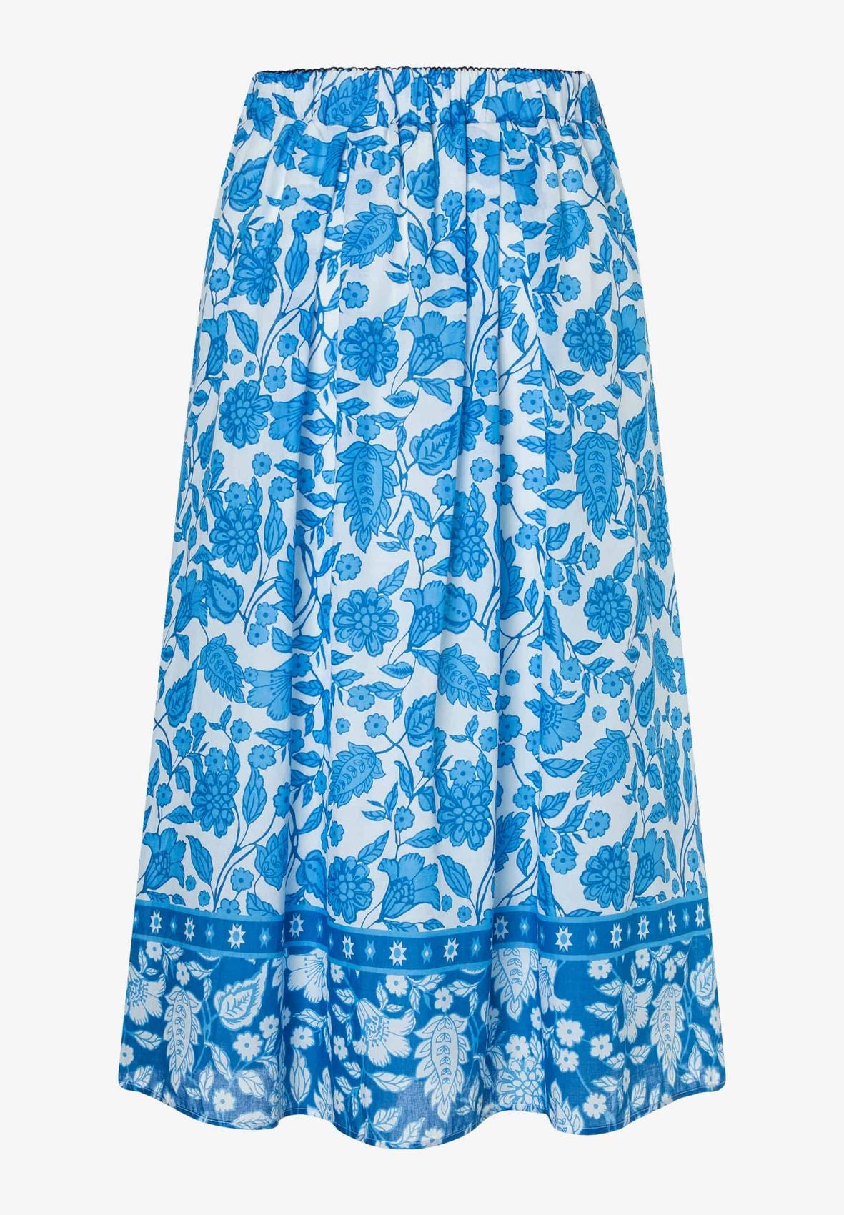 MORE & MORE Sommerlicher Midirock mit Blumenprint