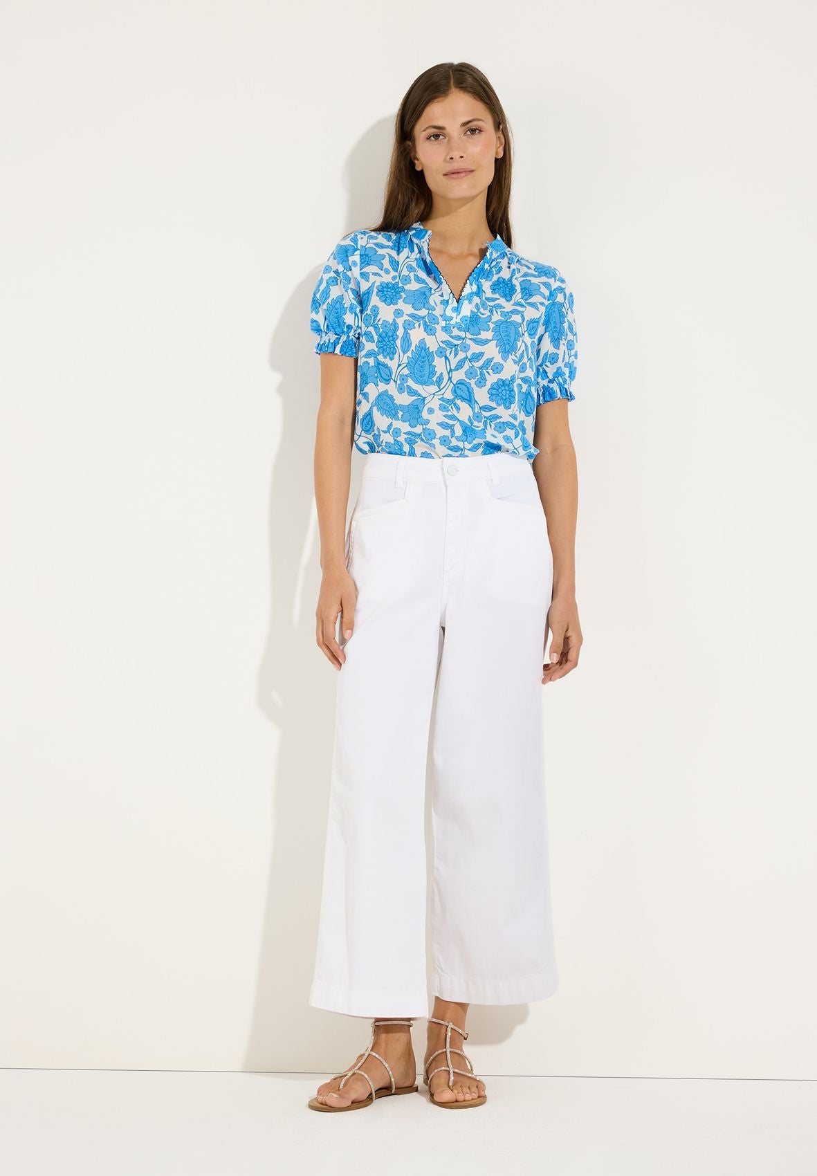 Sommerliche Bluse mit Blumenprint