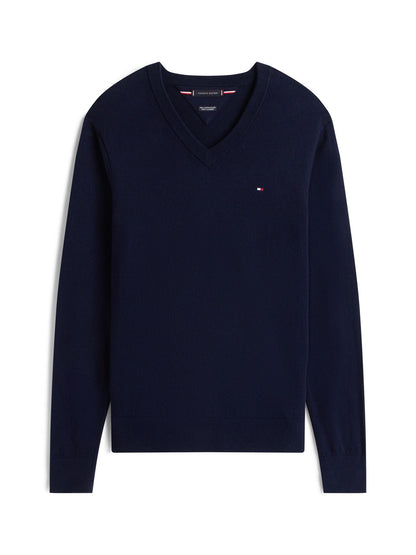 TOMMY HILFIGER PIMA ORG CTN CASHMERE V NECK