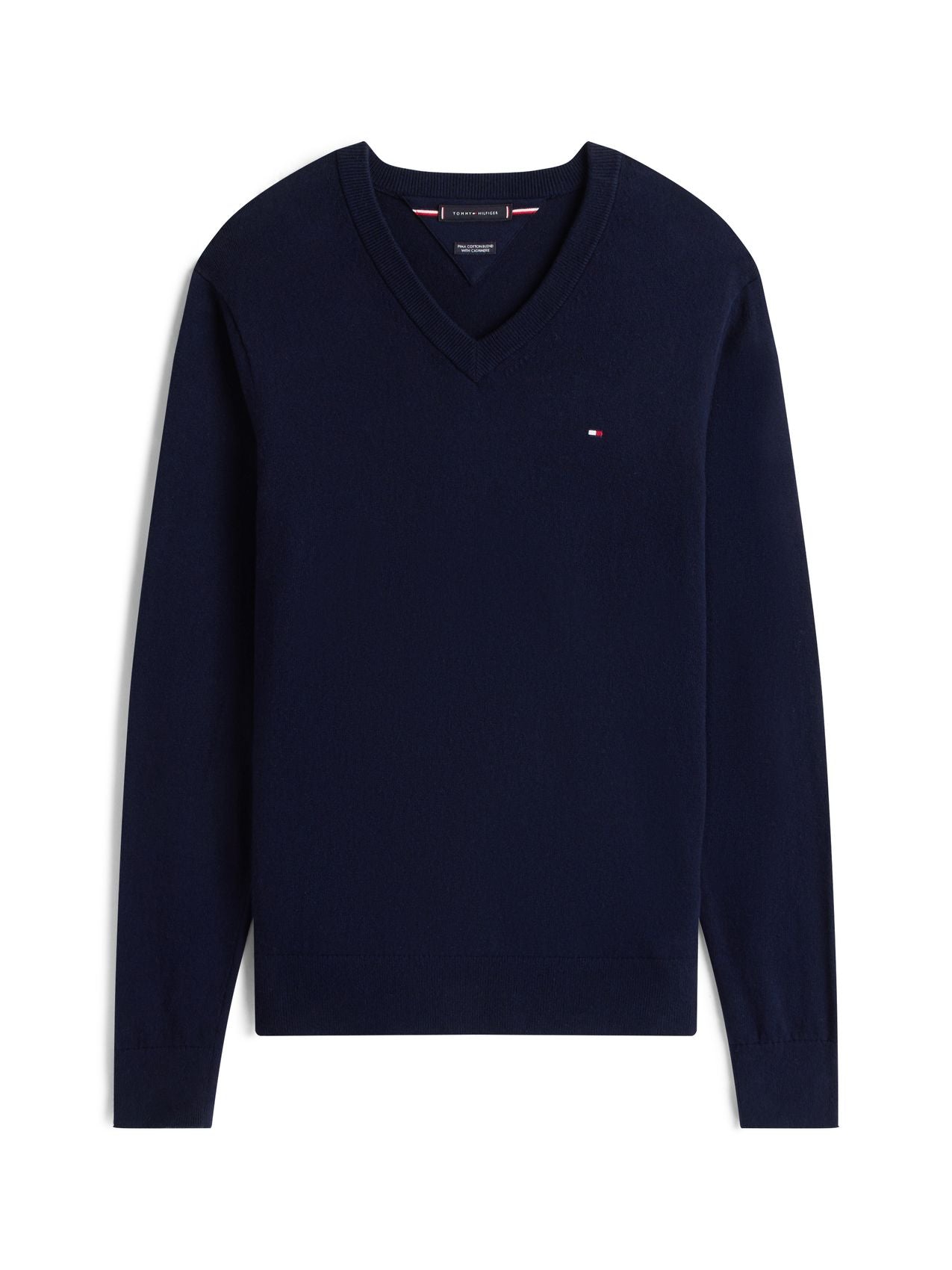 TOMMY HILFIGER PIMA ORG CTN CASHMERE V NECK
