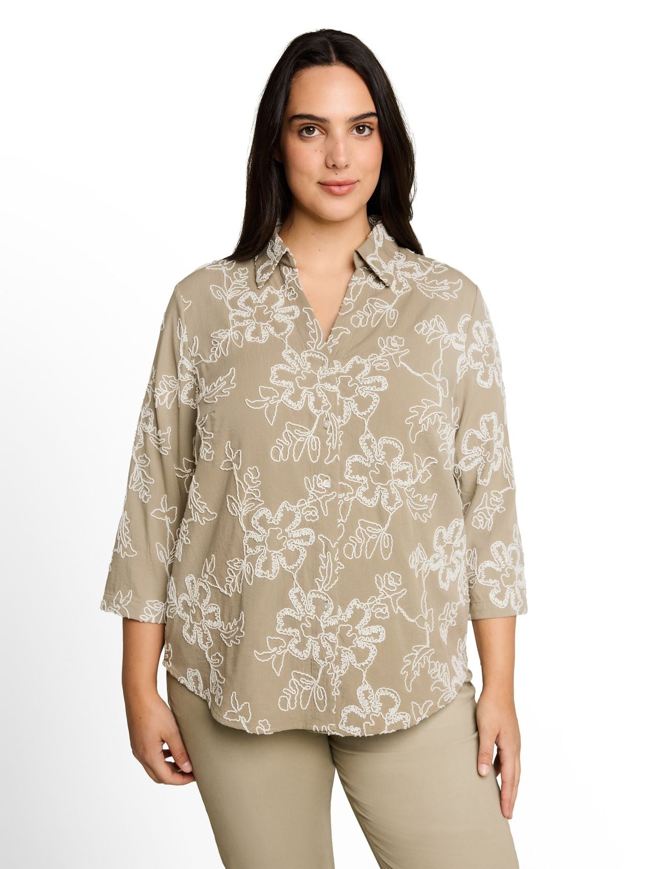 TOM TAILOR Plus Size - Bluse mit Stickerei