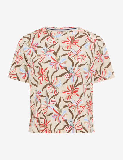 Jersey-Shirt mit Blumenmuster "Cara S"