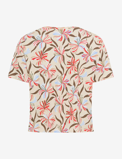 Jersey-Shirt mit Blumenmuster "Cara S"