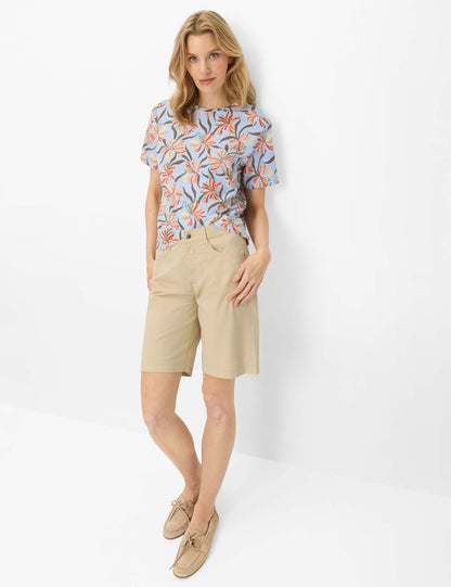 Jersey-Shirt mit Blumenmuster "Cara S"