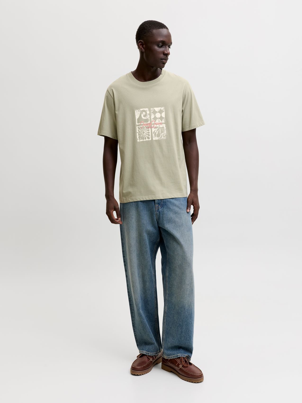 JACK & JONES JORRIVIERA FRONT TEE SS CREW NECK FST