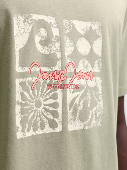 JACK & JONES JORRIVIERA FRONT TEE SS CREW NECK FST