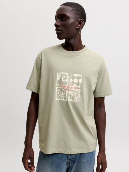 JACK & JONES JORRIVIERA FRONT TEE SS CREW NECK FST
