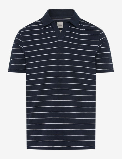 Gestreiftes Baumwoll-Poloshirt "Paz"