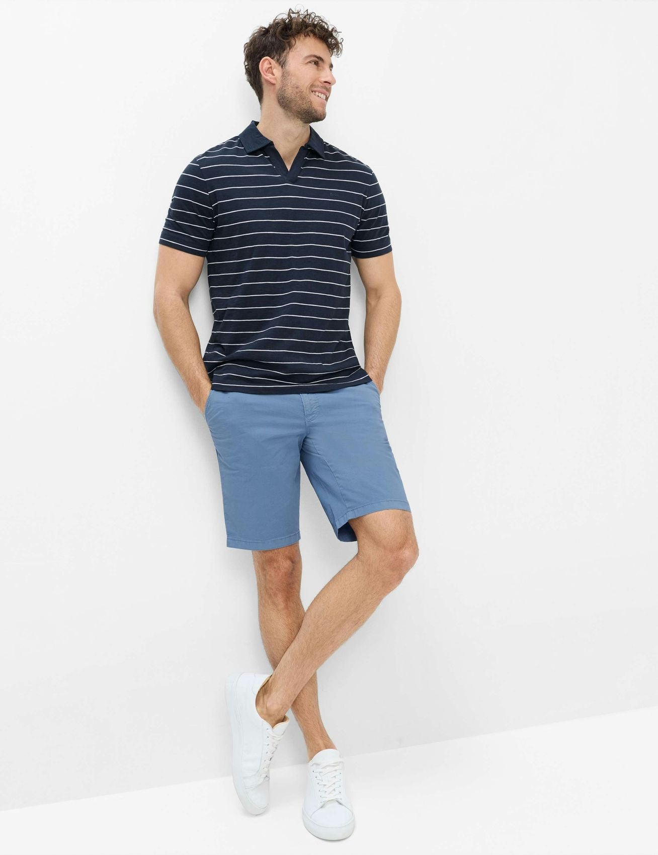 Gestreiftes Baumwoll-Poloshirt "Paz"