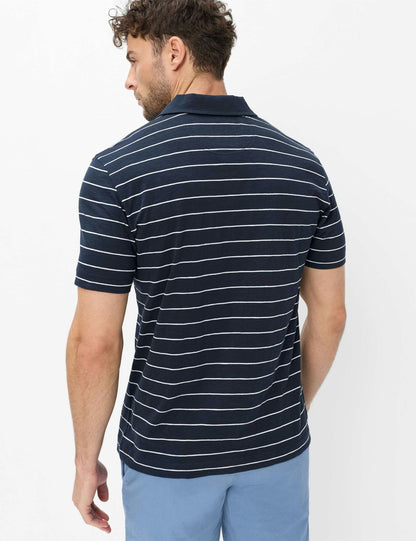 Gestreiftes Baumwoll-Poloshirt "Paz"
