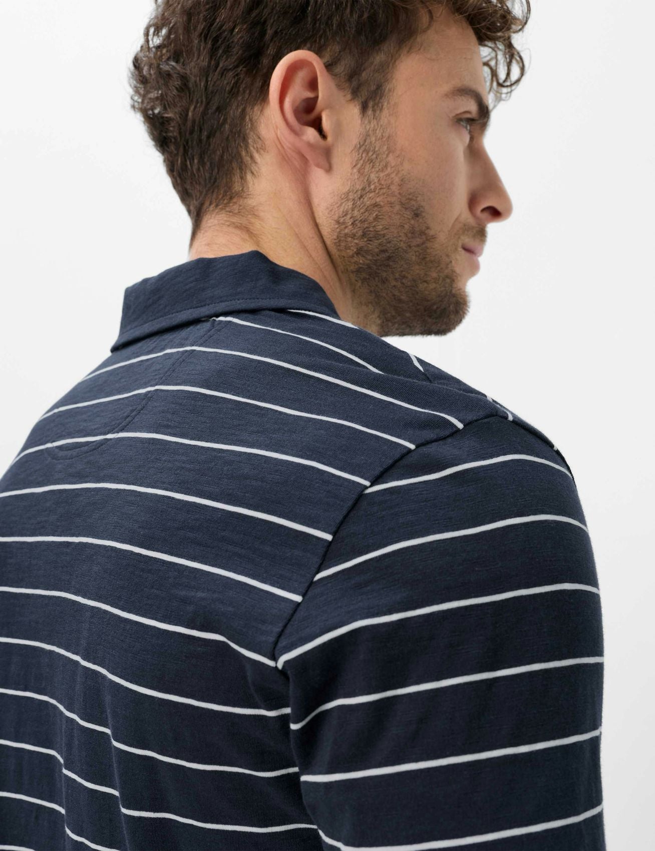 Gestreiftes Baumwoll-Poloshirt "Paz"