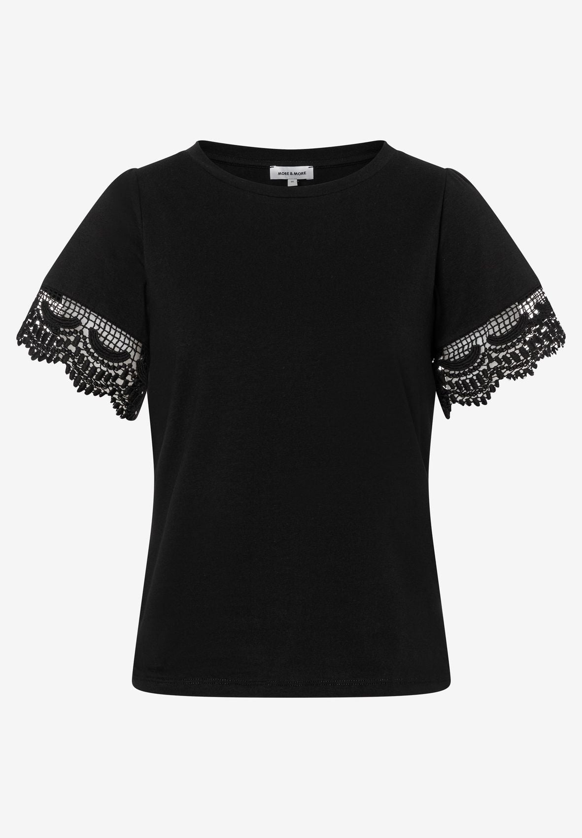 MORE & MORE T-Shirt mit Spitzen-Ärmel