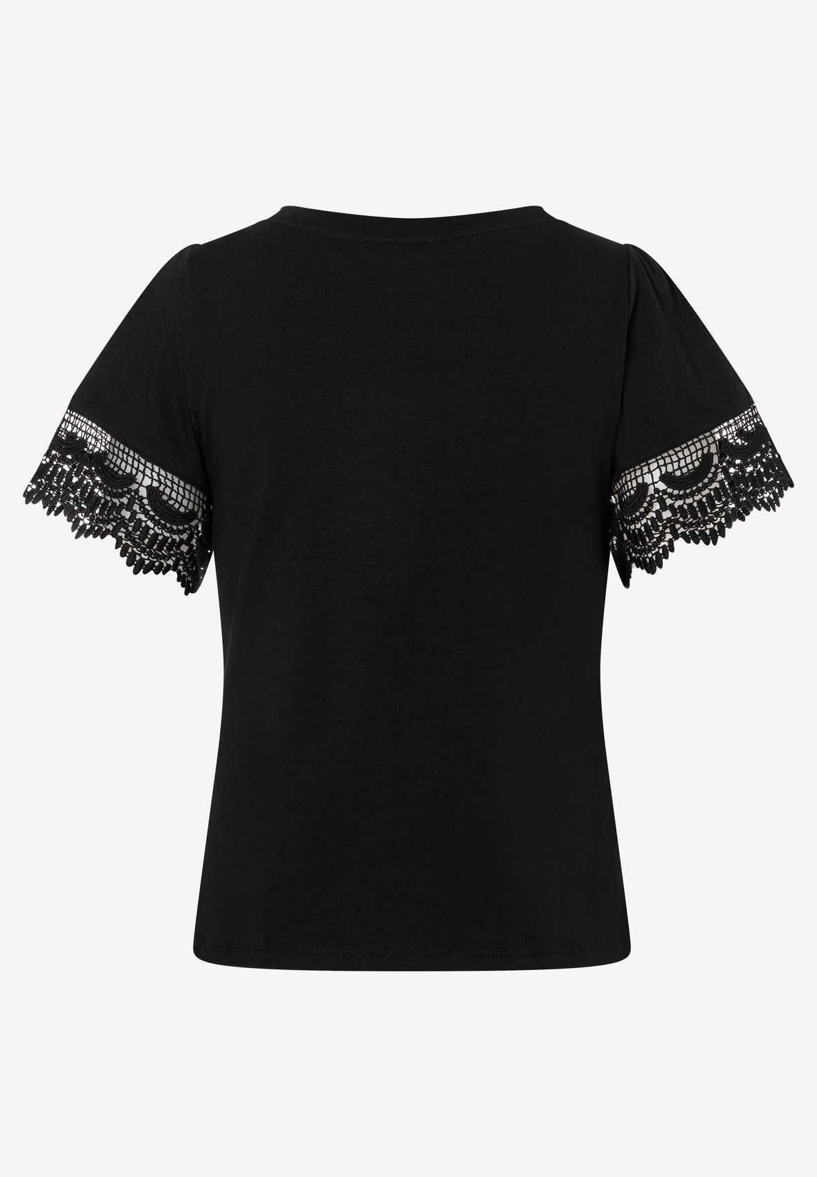 MORE & MORE T-Shirt mit Spitzen-Ärmel