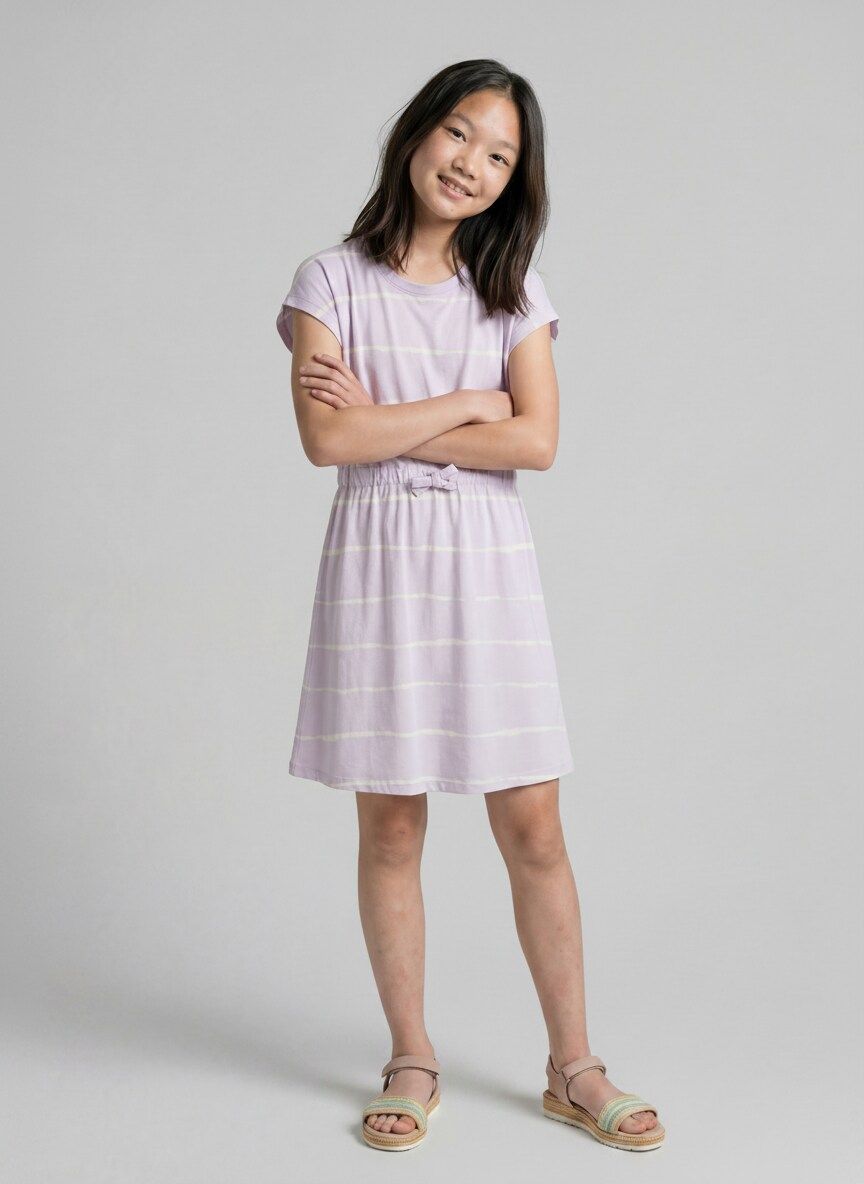 TOM TAILOR Mini-Kleid mit Streifenmuster