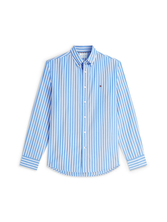 TOMMY HILFIGER Gestreiftes Popeline Button down Hemd