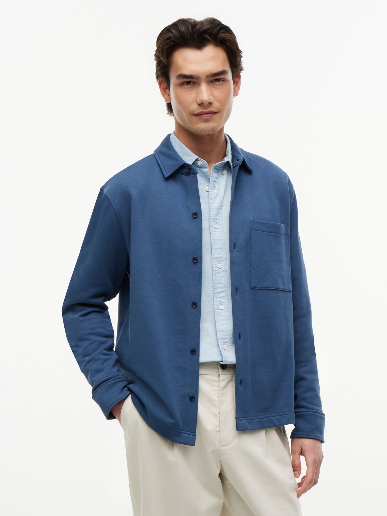 TOMMY HILFIGER ESSENTIAL TERRY OVERSHIRT