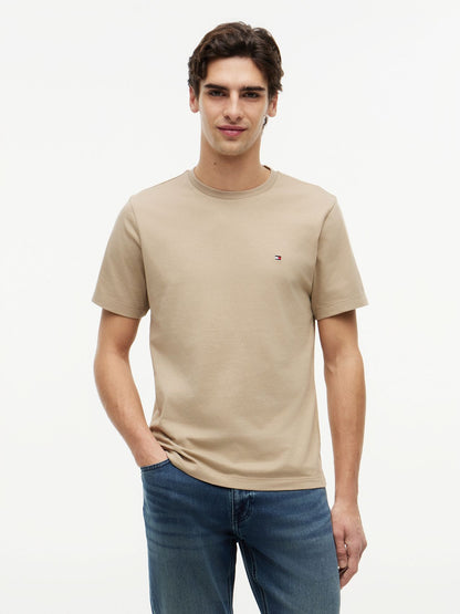 TOMMY HILFIGER Rundhals T-Shirt mit Stickerei