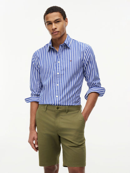 TOMMY HILFIGER Gestreiftes Popeline Button down Hemd
