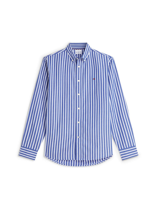 TOMMY HILFIGER Gestreiftes Popeline Button down Hemd