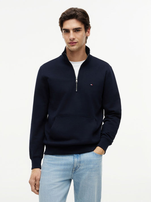 Terry-Sweatshirt mit Quarter-Zip
