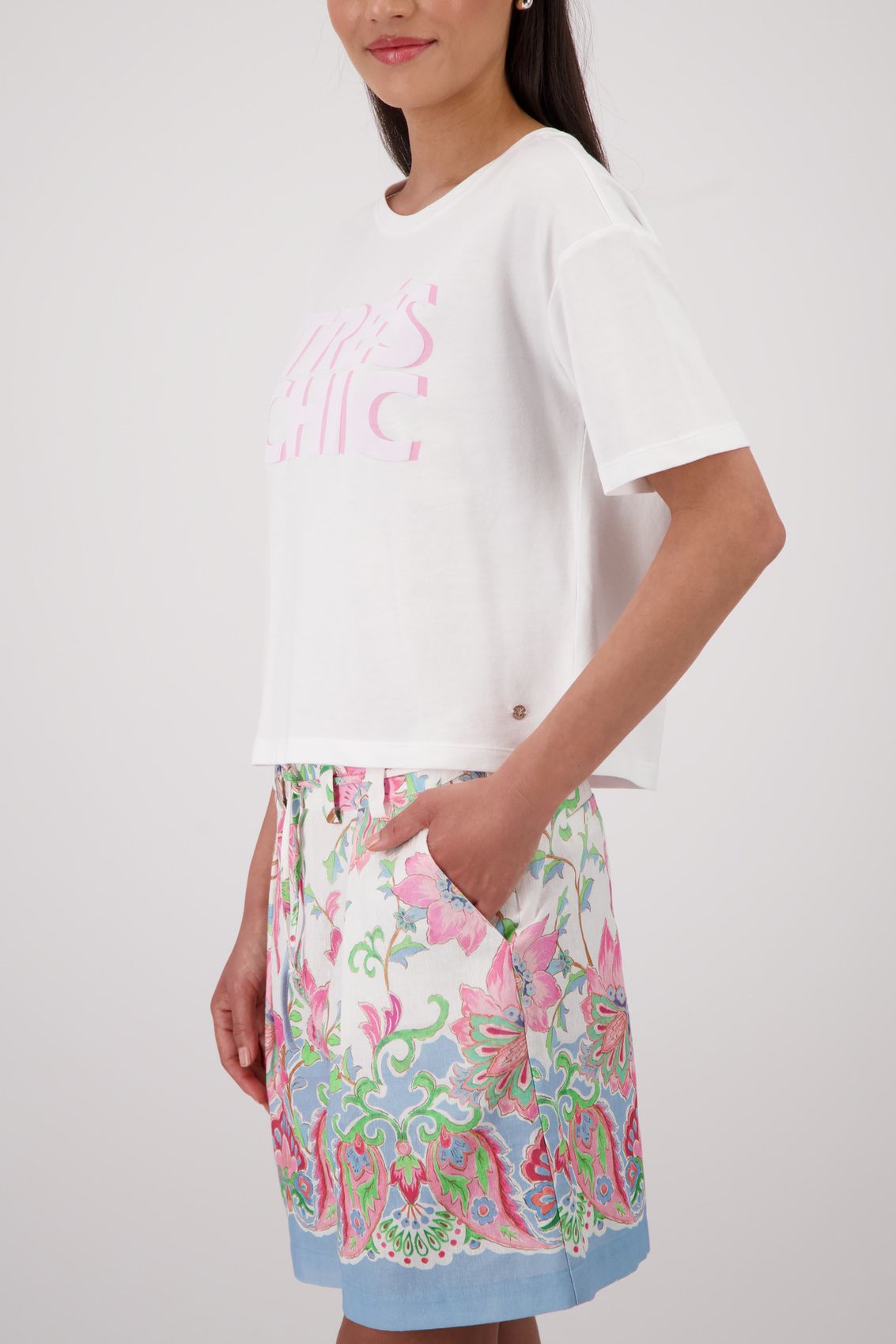 MONARI T-Shirt mit Flexdruck
