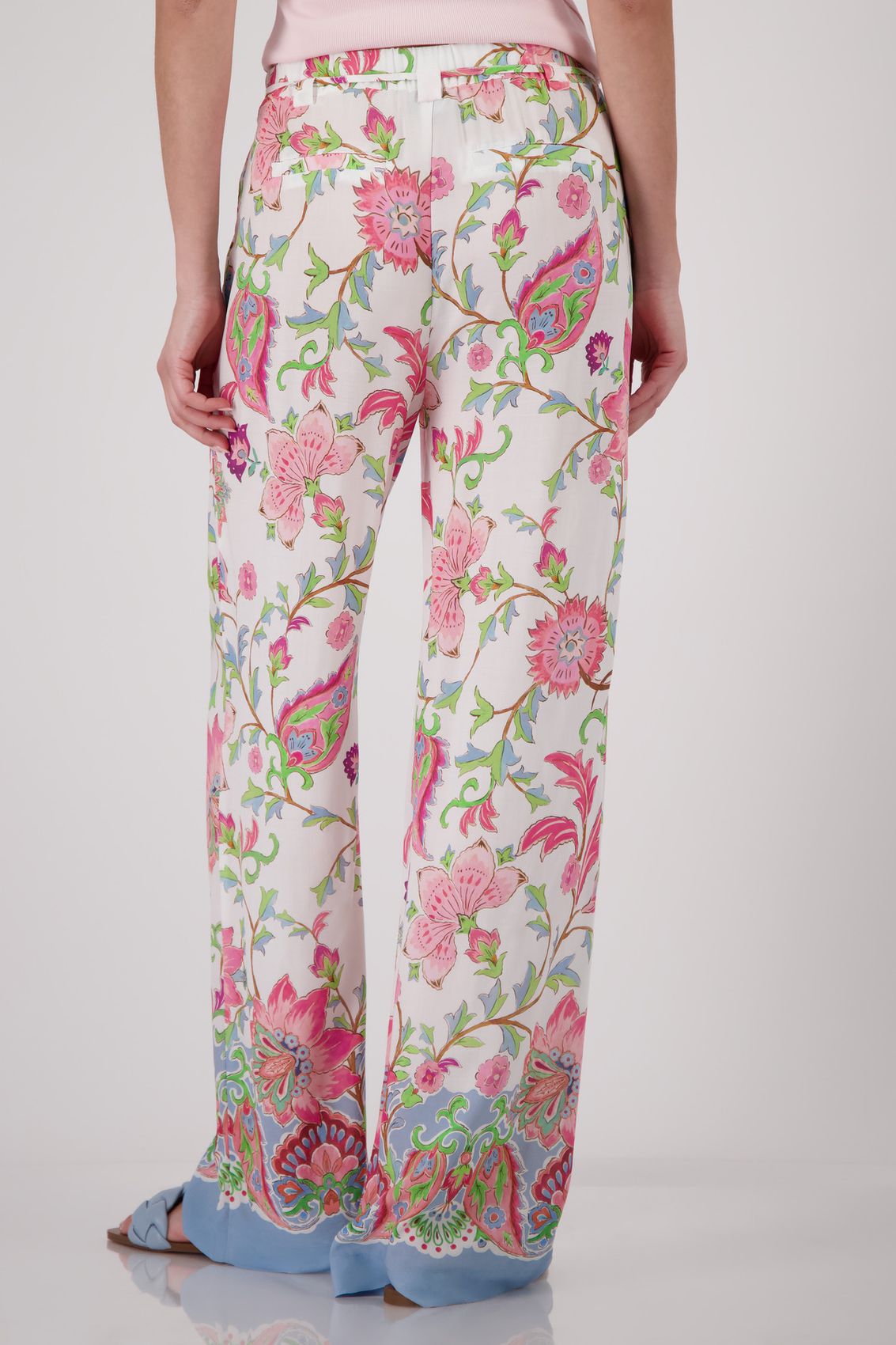 MONARI Hose, champagne beige gemustert