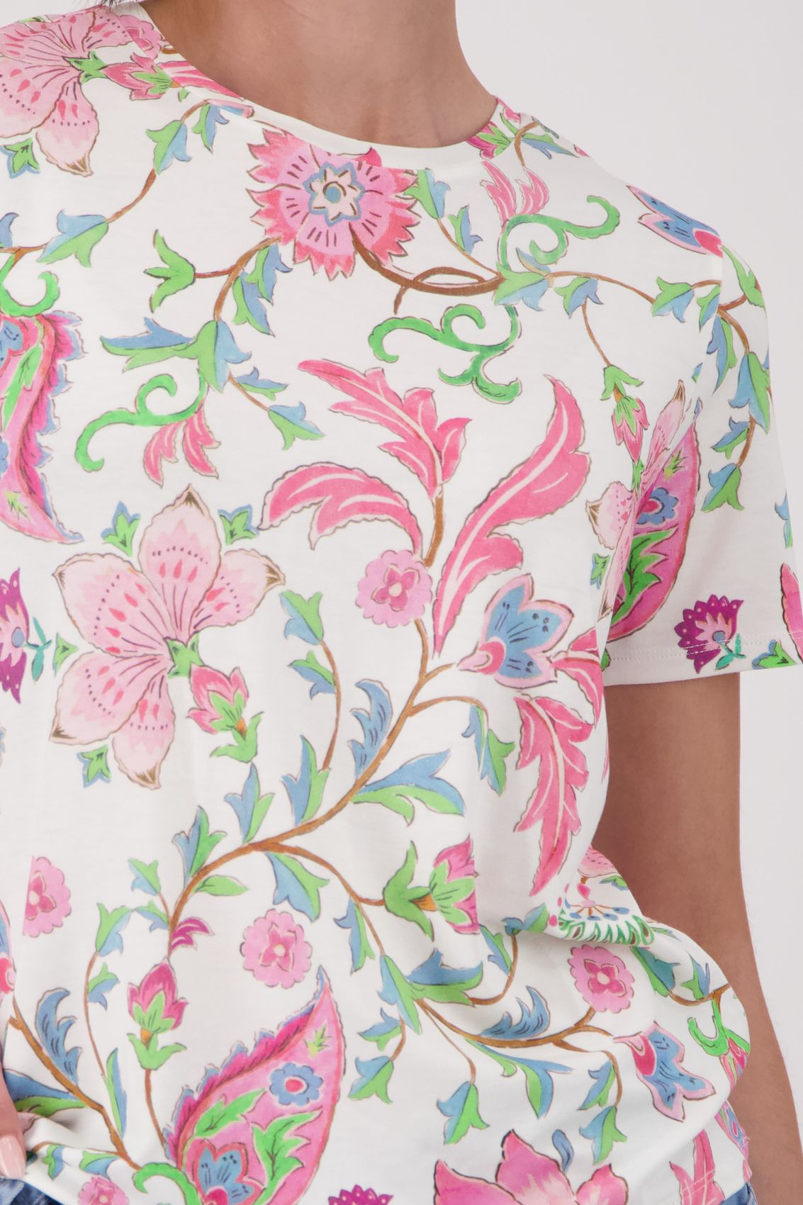 MONARI T-Shirt mit Blumenmuster