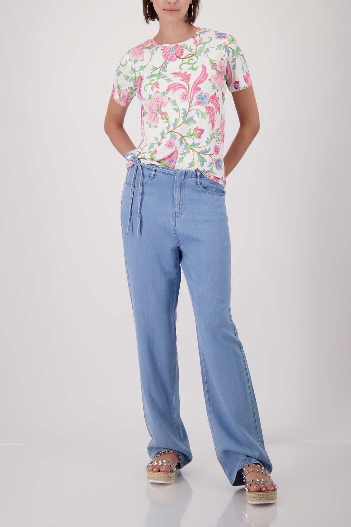 MONARI T-Shirt mit Blumenmuster