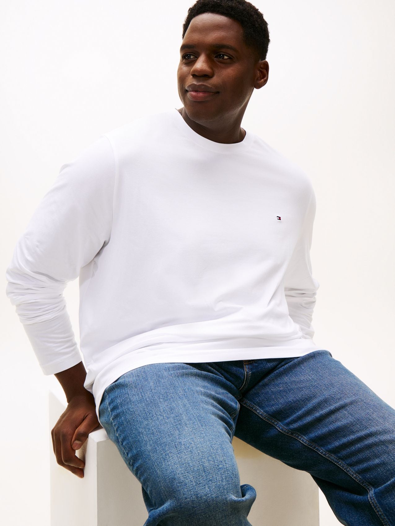 TOMMY HILFIGER BT-STRETCH SLIM FIT L/S TEE-B