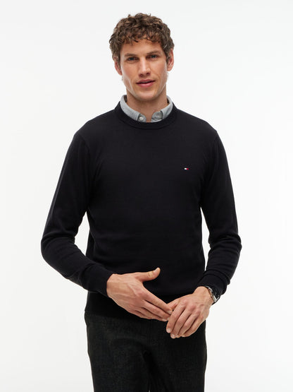 TOMMY HILFIGER PIMA ORG CTN CASHMERE CREW NECK