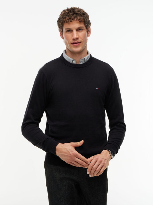 TOMMY HILFIGER PIMA ORG CTN CASHMERE CREW NECK