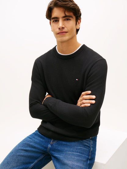 TOMMY HILFIGER PIMA ORG CTN CASHMERE CREW NECK