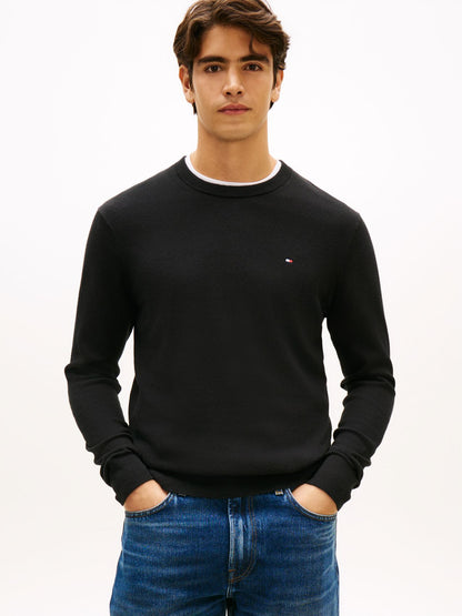 TOMMY HILFIGER PIMA ORG CTN CASHMERE CREW NECK