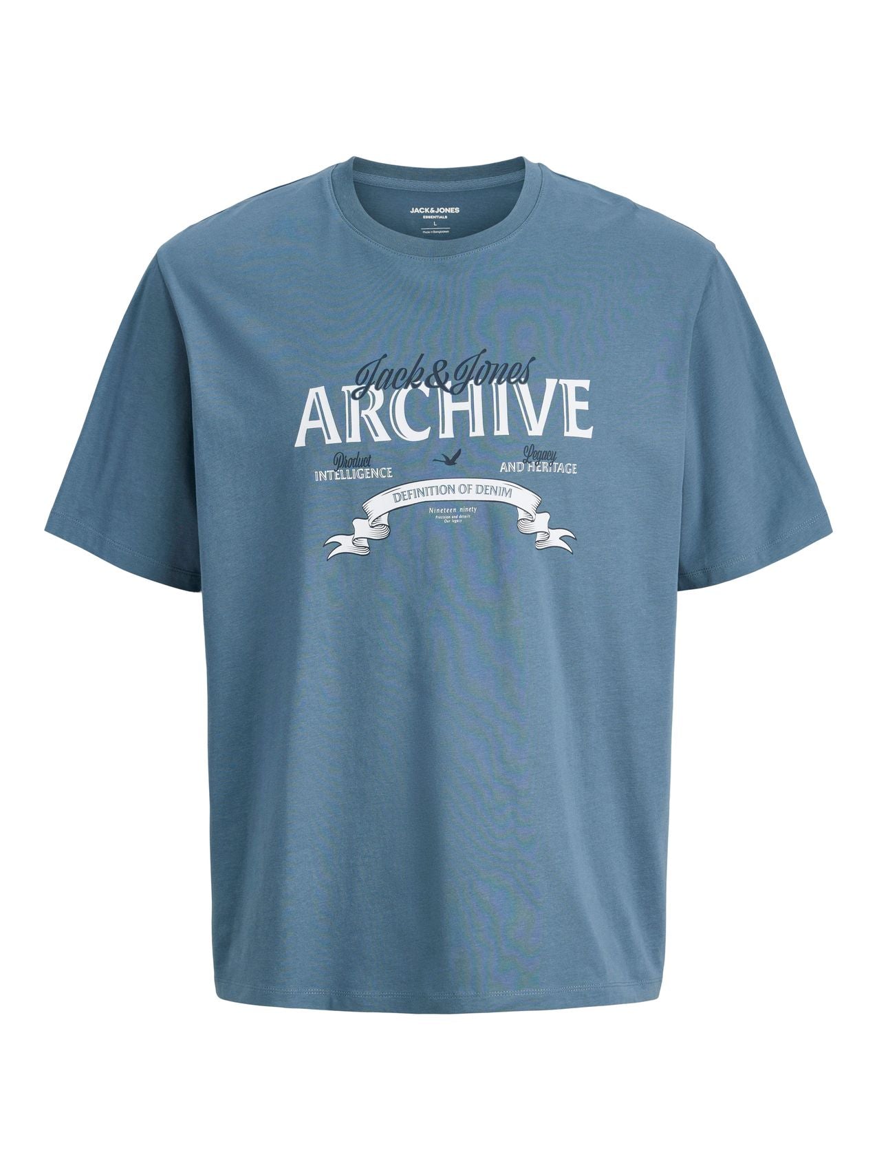 JACK & JONES JJEDOVER DENIM TEE SS O-NECK SN PLS Default Title