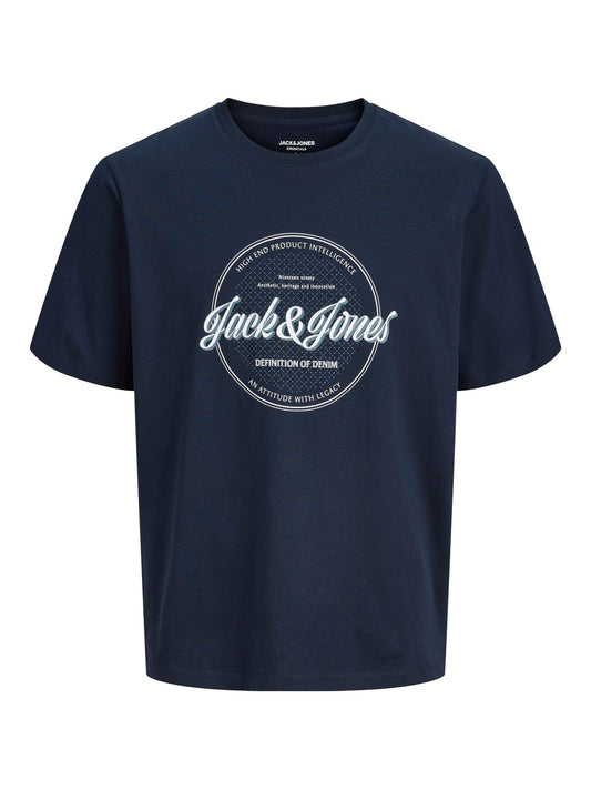 JACK & JONES JJEDOVER DENIM TEE SS O-NECK SN PLS Default Title