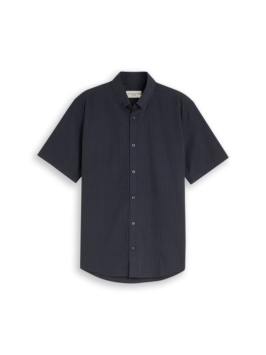 TOM TAILOR Regular Fit Kurzarmhemd mit Karomuster L