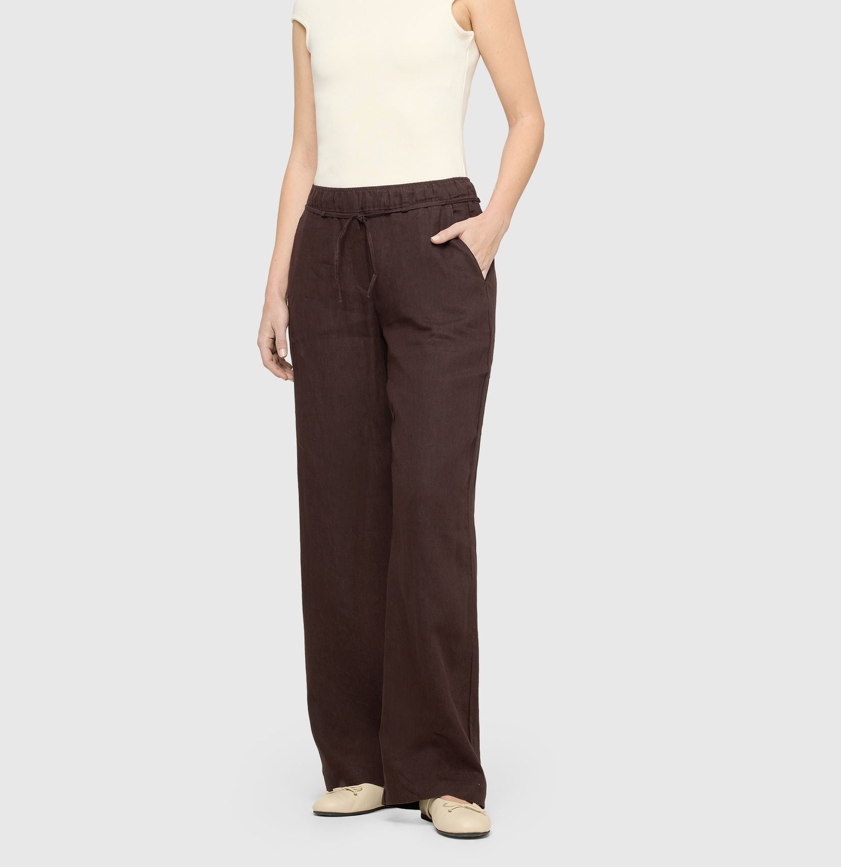 MAC JEANS - CHIARA BELT, Pure linen