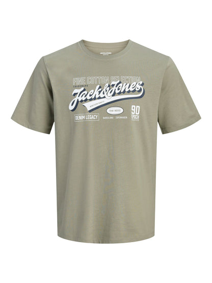 JACK & JONES JJELOGO TEE SS O-NECK 2 COL AW26 SN PLS