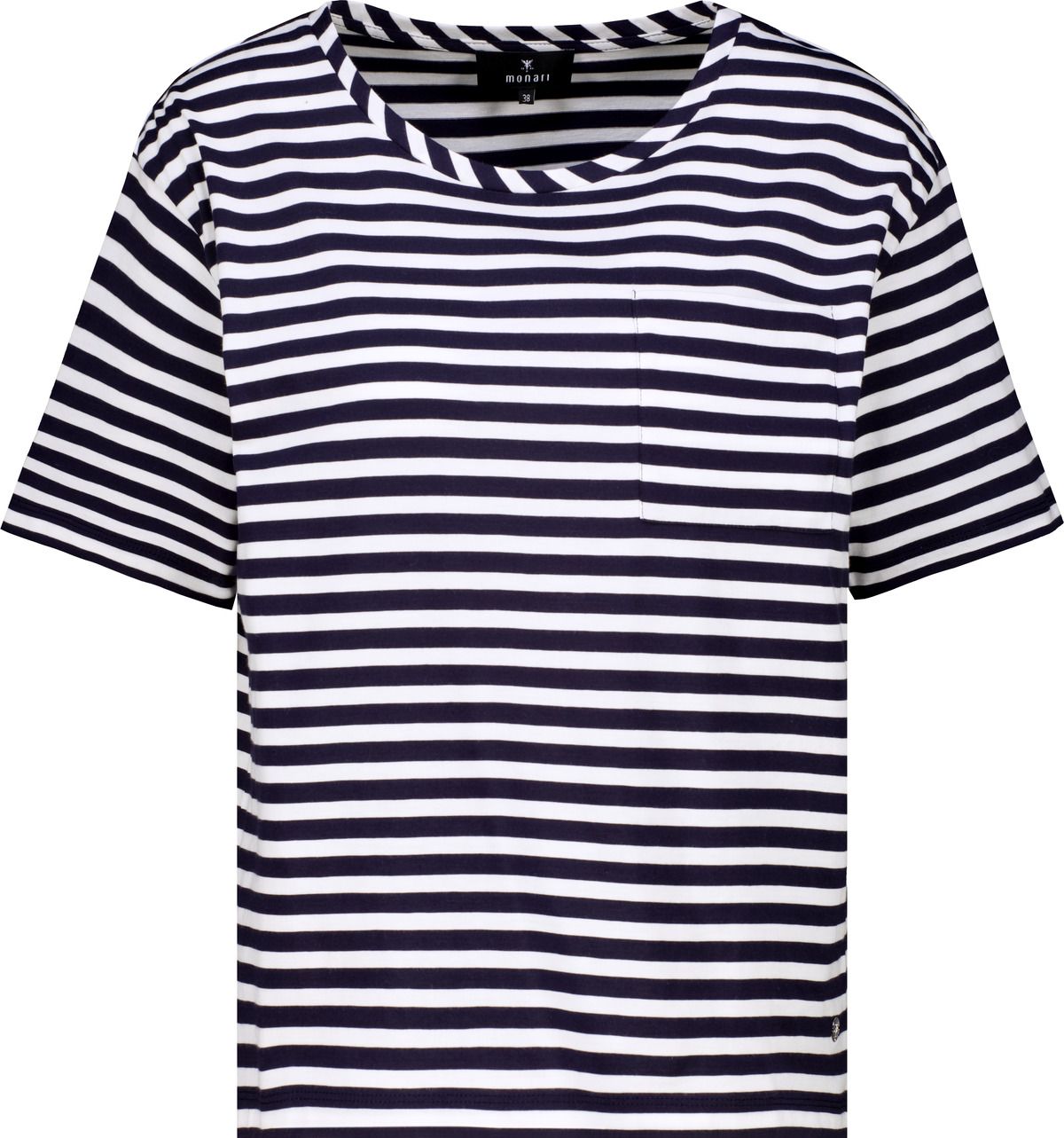 MONARI Gestreiftes T-Shirt mit Brusttasche