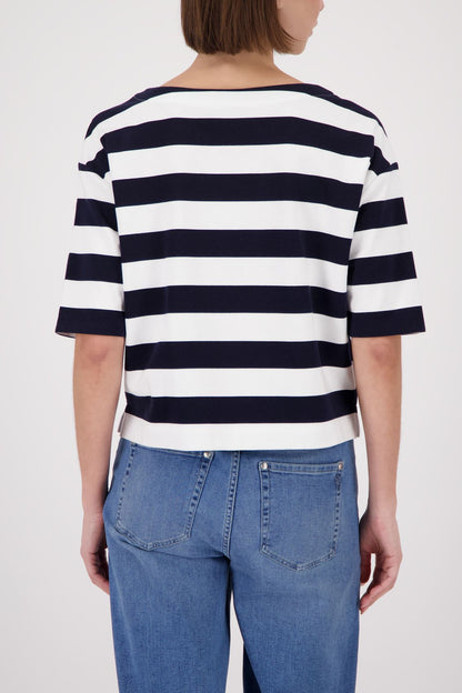 MONARI Sweatshirt, marine ringel