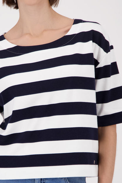 MONARI Sweatshirt, marine ringel