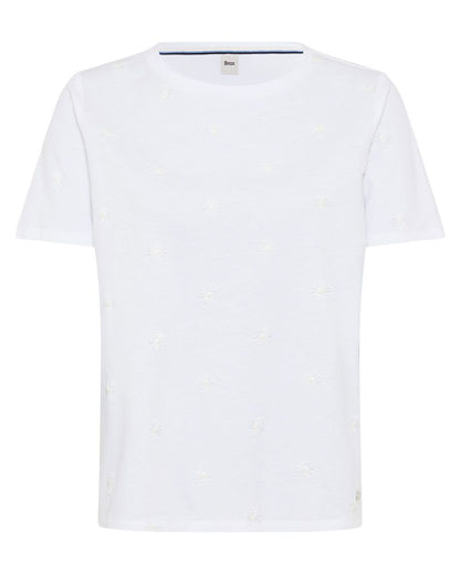 Baumwollshirt mit Blumenstickerei "Cira S"