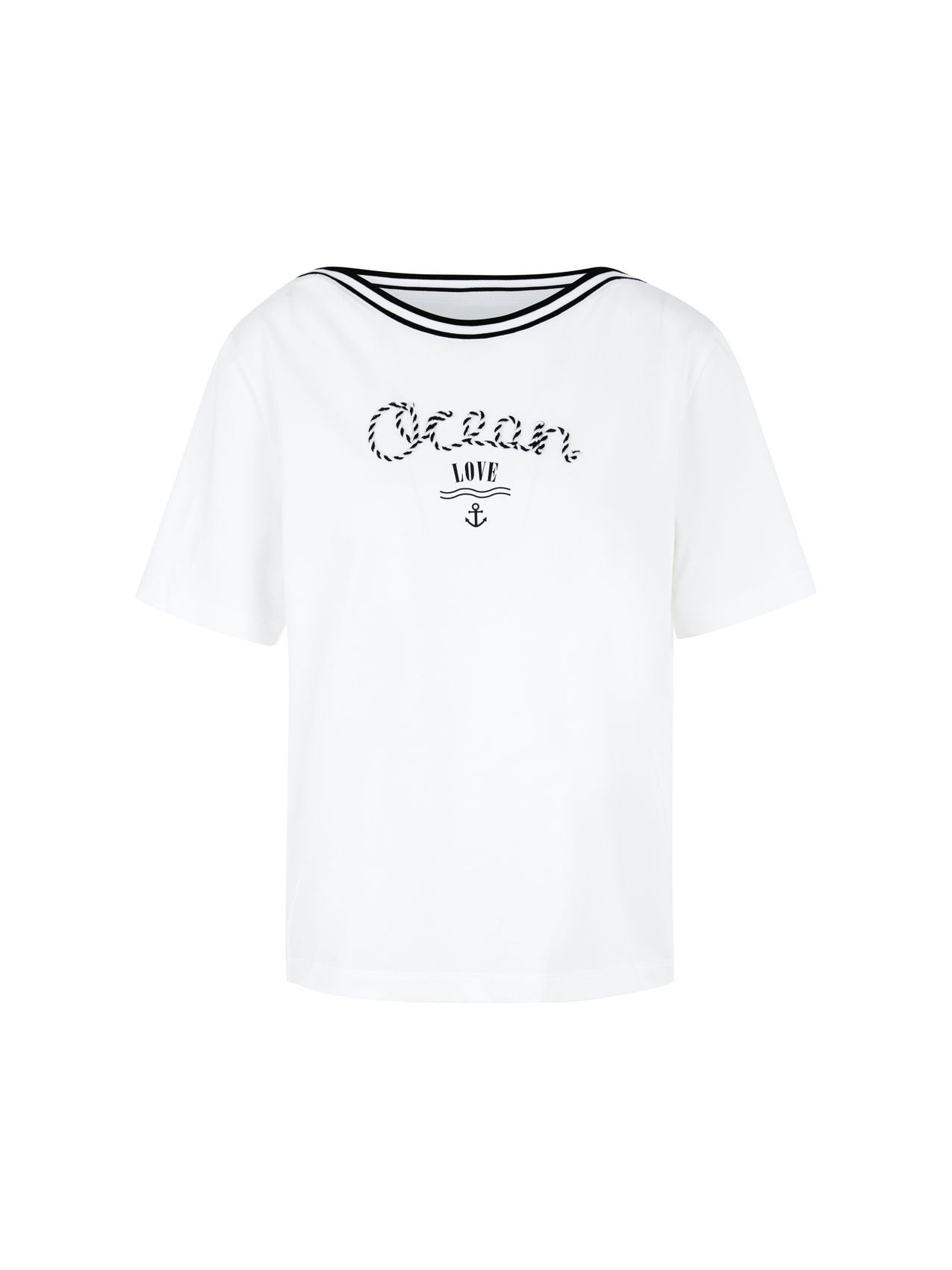 MARC CAIN T-Shirt mit maritimem Print 36