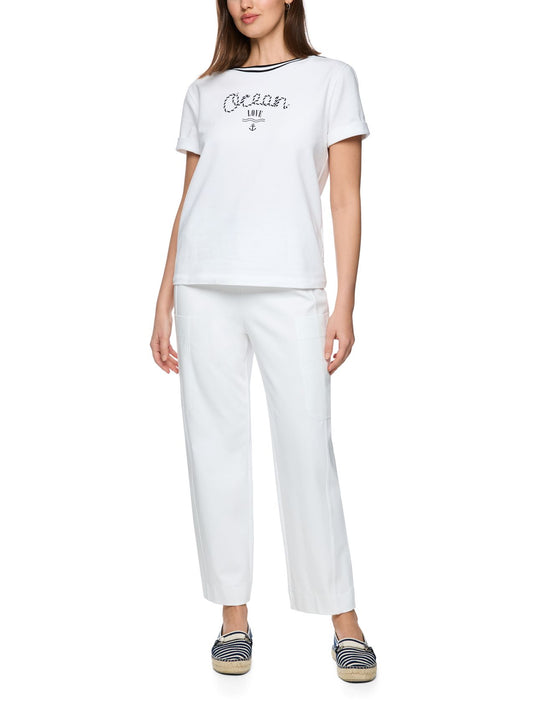 MARC CAIN T-Shirt mit maritimem Print