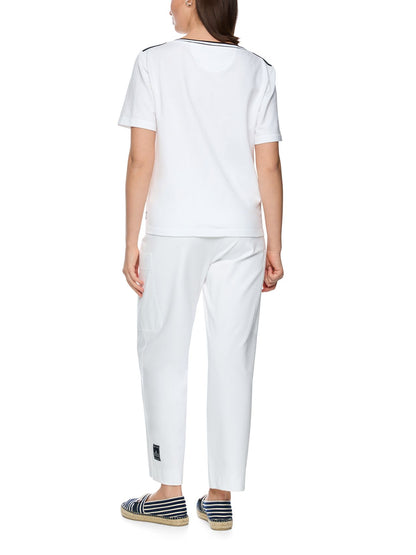 MARC CAIN T-Shirt mit maritimem Print