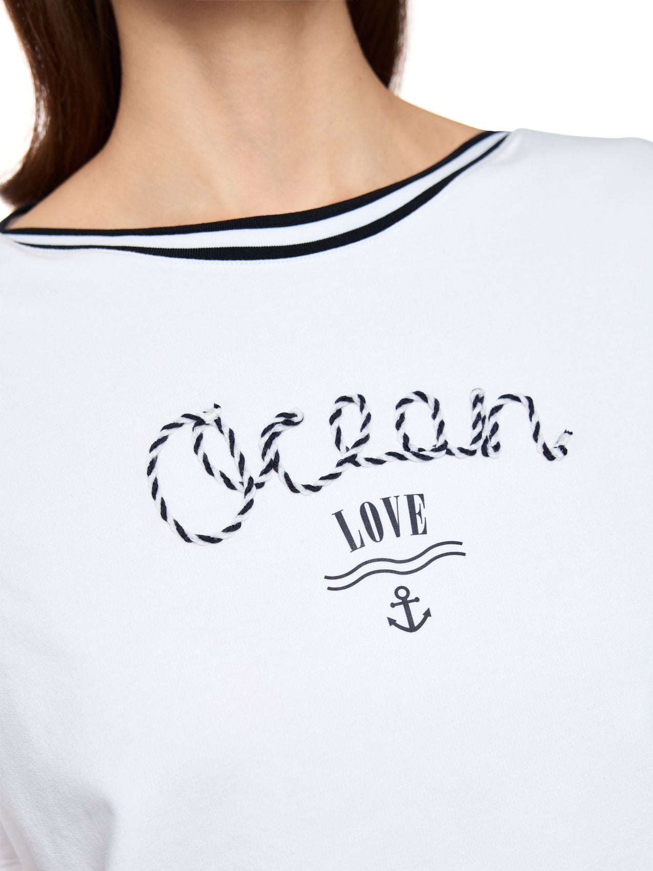 MARC CAIN T-Shirt mit maritimem Print