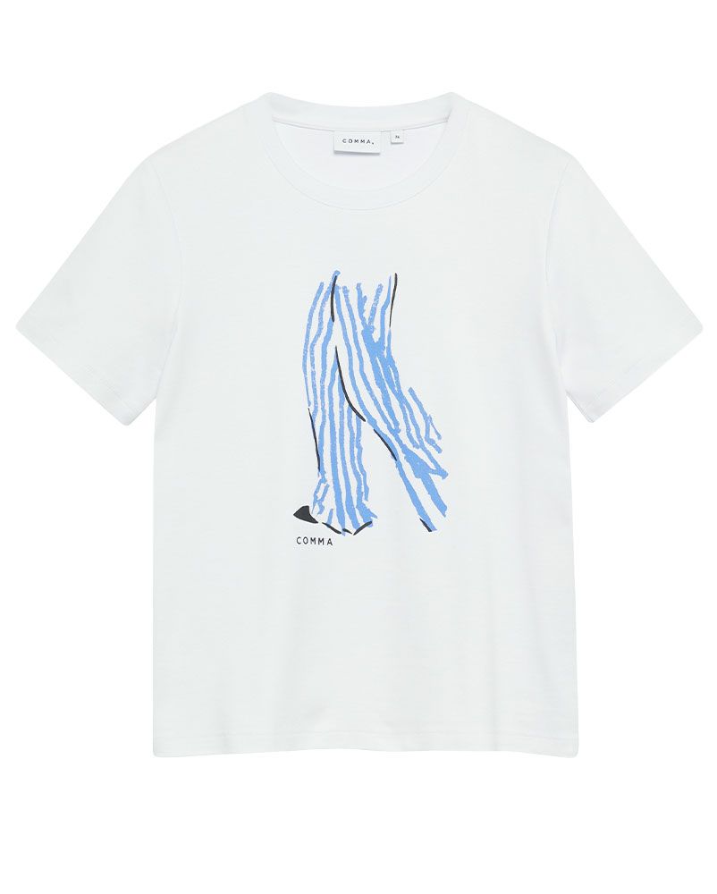 COMMA T-Shirt mit Artwork